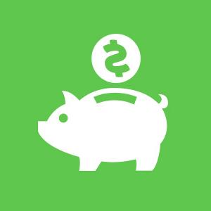 Icon of a piggy bank